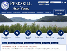 Tablet Screenshot of cityofpeekskill.com